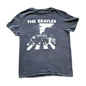 Mens Beatles Abby Road short sleeved T-shirt Size M Black